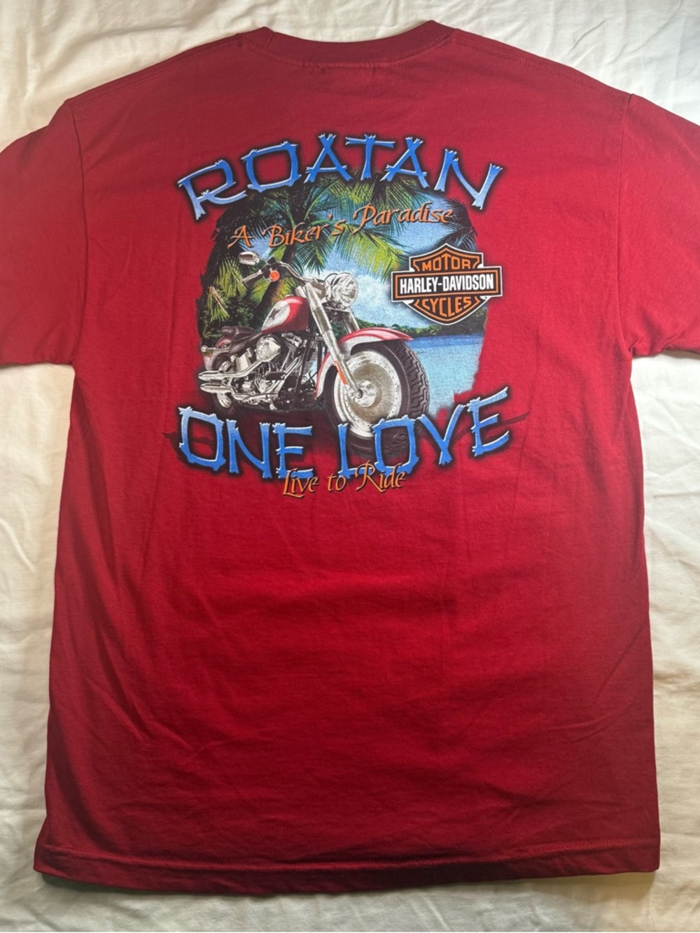 Harley-Davidson Red Short-Sleeve Motorcycles Graphic Tee - Picture 7 of 7